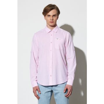 Wrangler W231039611 Pembe Erkek Gömlek