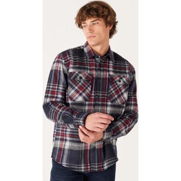 Wrangler W232138003 Antrasit Rahat Kesim Uzun Kollu Oduncu Erkek Gömlek