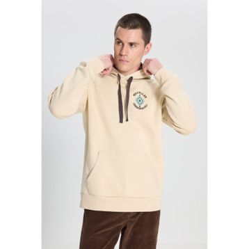 Wrangler W242279614 Bej Erkek Kapüşonlu Sweatshirt