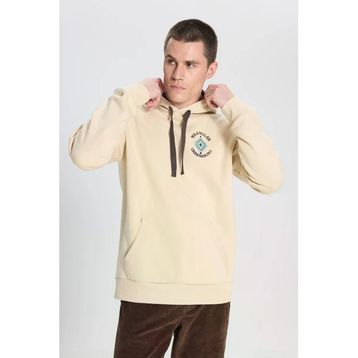 Wrangler W242279614 Bej Erkek Kapüşonlu Sweatshirt