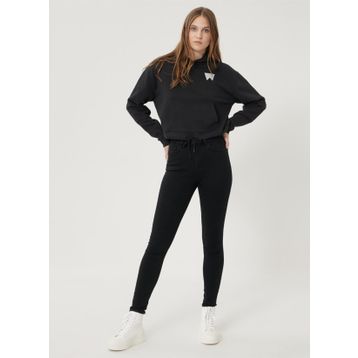 Wrangler W27HLX023 Yüksek Bel Dar Paça Skinny Fit Düz Kadın Denim Pantolon