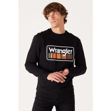 Wrangler W646H1001 Siyah Erkek Sweatshirt