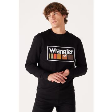 Wrangler W646H1001 Siyah Erkek Sweatshirt