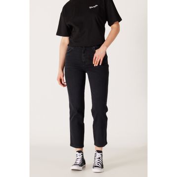 Wrangler Wild West Regular Fit Yüksek Bel Siyah Kadın Kot Pantolon