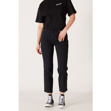 Wrangler Wild West Regular Fit Yüksek Bel Siyah Kadın Kot Pantolon