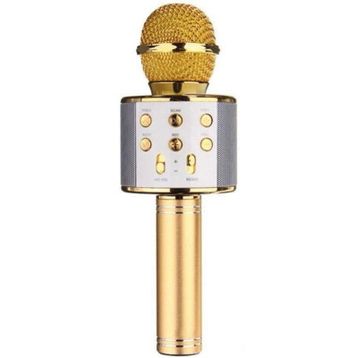 WS-858 Gold Bluetooth Karaoke Mikrofon
