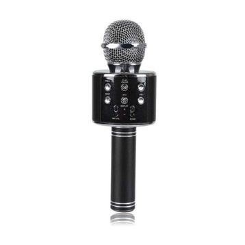 WS-858 Gümüş Bluetooth Karaoke Mikrofon
