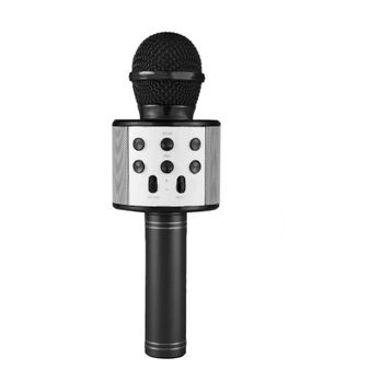WS-858 Pembe Bluetooth Karaoke Mikrofon