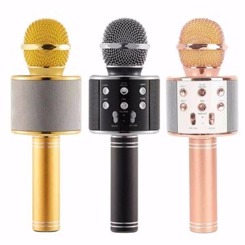 WS-858 Siyah Bluetooth Karaoke Mikrofon