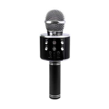 WS-858 Siyah Bluetooth Karaoke Mikrofon