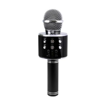 WS-858 Siyah Bluetooth Karaoke Mikrofon