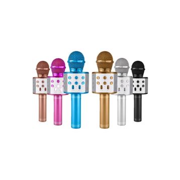 WS-858 Siyah Bluetooth Karaoke Mikrofon