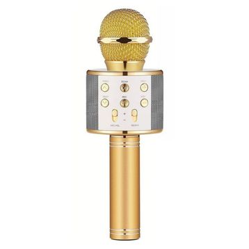 Wster WS-858 Gold Karaoke Bluetoothlu Mikrofon