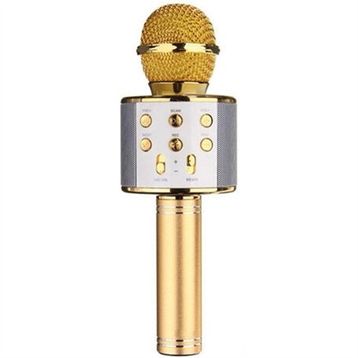 Wster WS-858 Gold Karaoke Bluetoothlu Mikrofon