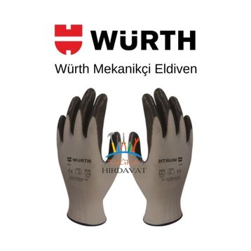 Würth 10 Siyah İş Güvenliği Mekanikçi Eldiveni