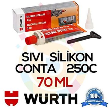 Würth 250C 70 ml Siyah Silikon Sıvı Conta