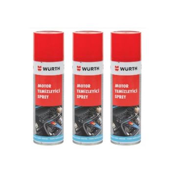 Würth 3x500 ml Motor Temizleyici Sprey