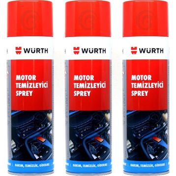 Würth 3x500 ml Motor Temizleyici Sprey