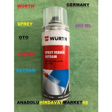 Würth 400 ml Oto Vernik Far Jant Kaporta Vernik Parlak