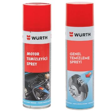 Würth 500 ml Motor Temizleyici+500 ml Fren Balata Spreyi