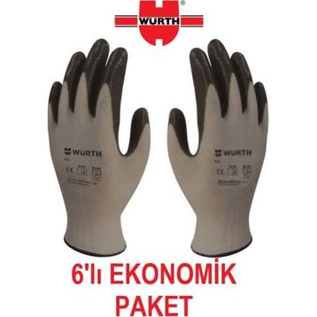 Würth 9 Siyah İş Güvenliği Mekanikçi Eldiveni