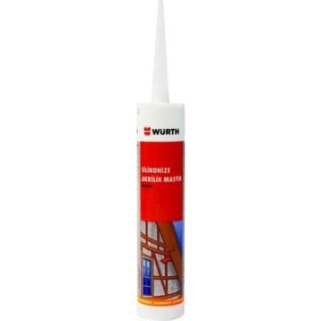 Würth Beyaz 310 ml Silikonize Akrilik Mastik