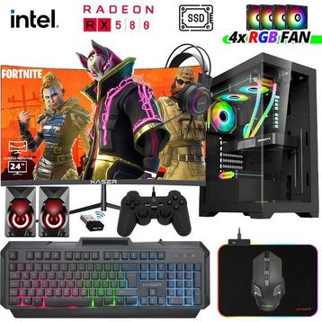 Xaser XSR976 i5-4590 16GB RAM 512GB SSD 8GB RX 580 FreeDOS 23.8 inç Monitör Oyun Bilgisayarı