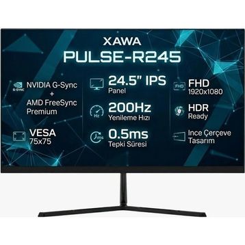 Xawa Pulse-R245 24.5 inç 200Hz 0.5ms FHD IPS Gaming Monitör