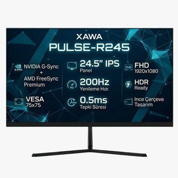 Xawa Pulse-R245 24.5 inç 200Hz 0.5ms FHD IPS Gaming Monitör