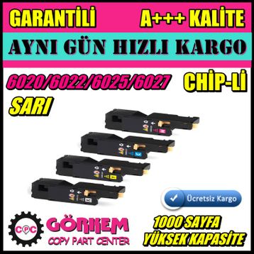 Xerox 6025-6027 Sarı Muadil Toner