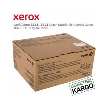 Xerox Workcentre 3315 3325 106R02310 Siyah Orijinal Toner