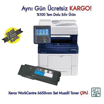 Xerox WorkCentre 6655-106R02752 Mavi Muadil Toner