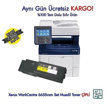 Xerox WorkCentre 6655-106R02754 Sarı Muadil Toner