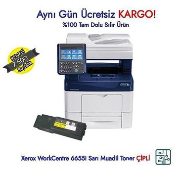 Xerox WorkCentre 6655-106R02754 Sarı Muadil Toner