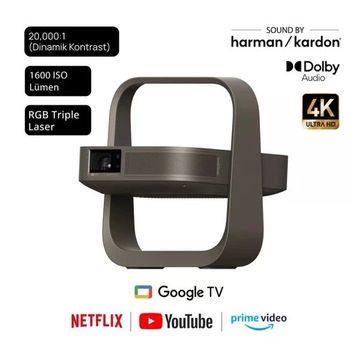 Xgimi Elfin Flip Laser 4K 1600 Lümen Kahverengi Taşınabilir Projeksiyon Cihazı