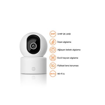 Xiaomi C302 2K 3MP 360 Derece Gece Görüşlü IP Wi-Fi Güvenlik Kamerası