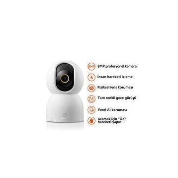 Xiaomi C700 360° 8MP 4K Gece Görüşlü IP Wi-Fi Güvenlik Kamerası