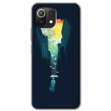 Xiaomi Mi 11 Lite Hd Desen Baskılı City Bird Sky Arka Kapak Kılıf