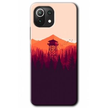 Xiaomi Mi 11 Lite Hd Desen Baskılı Gözlem Kulesi Arka Kapak Kılıf