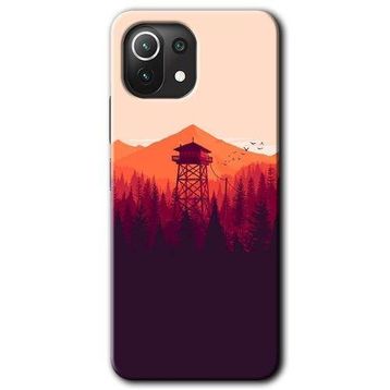 Xiaomi Mi 11 Lite Hd Desen Baskılı Gözlem Kulesi Arka Kapak Kılıf