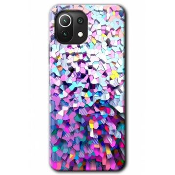 Xiaomi Mi 11 Lite Hd Desen Baskılı Mosaic Fragments Colorfull Arka Kapak Kılıf