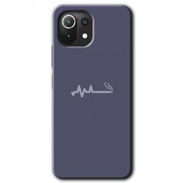 Xiaomi Mi 11 Lite Hd Desen Baskılı Sigara Zararlıdır Arka Kapak Kılıf