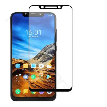 Xiaomi Pocophone F1 Siyah Temperli Ekran Koruyucu Uyumlu Kırılmaz Cam