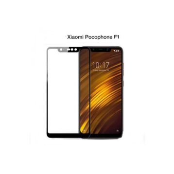 Xiaomi Pocophone F1 Siyah Temperli Ekran Koruyucu Uyumlu Kırılmaz Cam