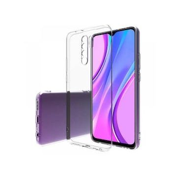 Xiaomi Redmi 9 Lüx Şeffaf Silikon - Şeffaf Kılıf