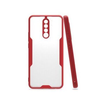 Xiaomi Redmi 9 Platin Silikon - Kırmızı Kılıf