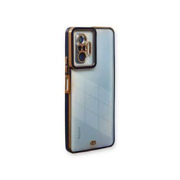 Xiaomi Redmi Note 10 Pro Liva Lens Silikon Mavi Kılıf