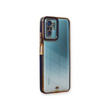 Xiaomi Redmi Note 10 Pro Liva Lens Silikon Mavi Kılıf