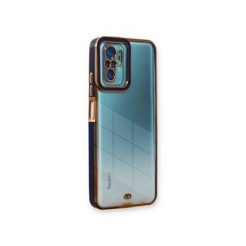 Xiaomi Redmi Note 10 Pro Liva Lens Silikon Mavi Kılıf