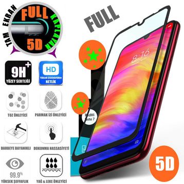 Xiaomi Redmi Note 7 Note7 Temperli Ekran Koruyucu Uyumlu Kırılmaz Cam
